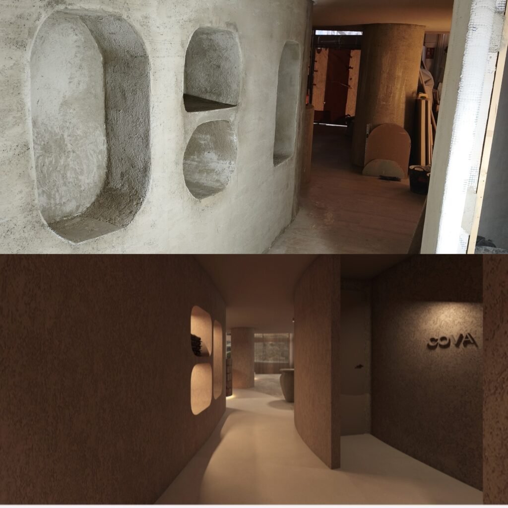 Antes y después de la reforma del local COVA en Palma